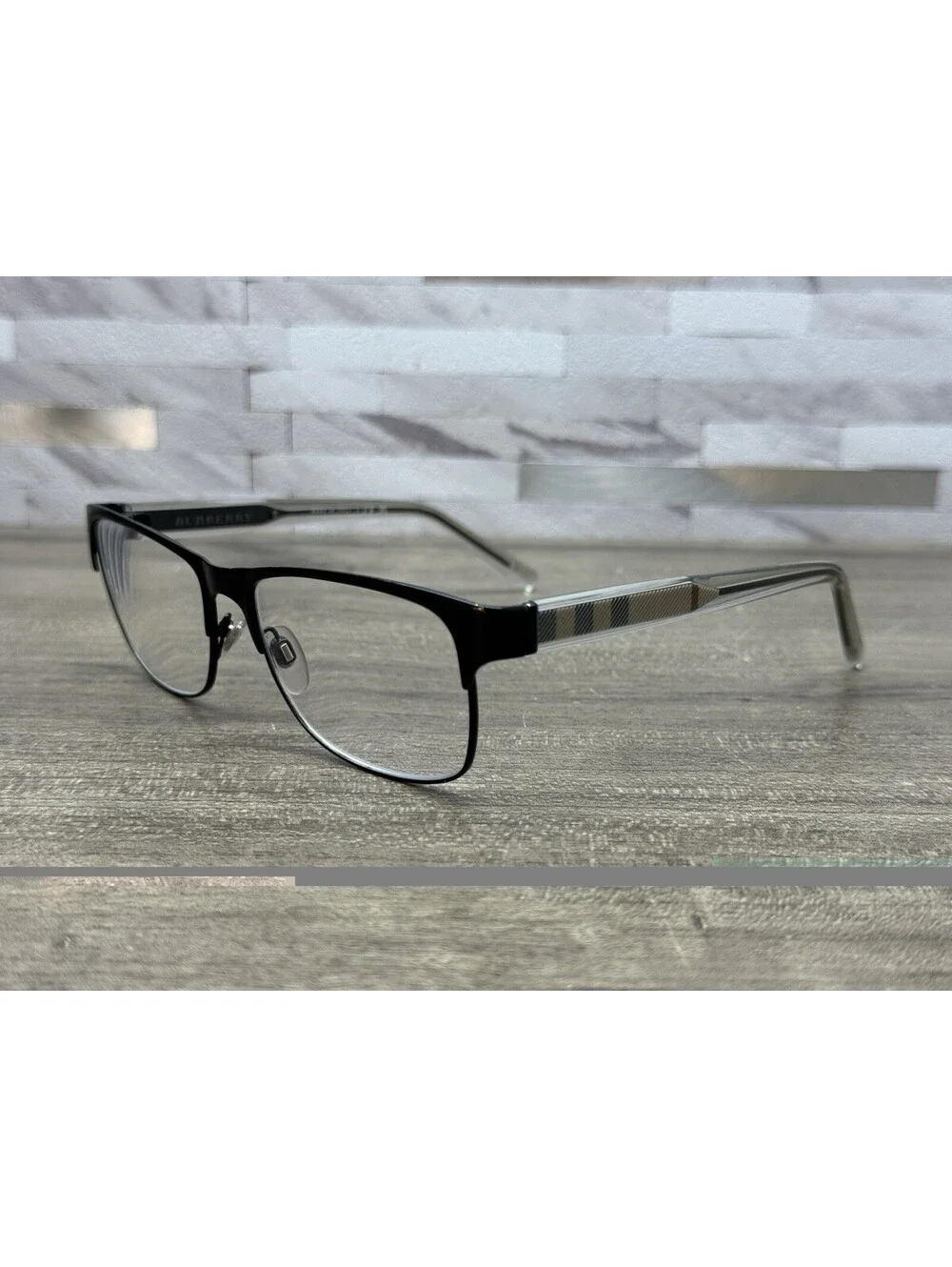 BURBERRY B 1289 1007 MATTE BLACK Authentic Eyeglasses 55[]16-140 Frames